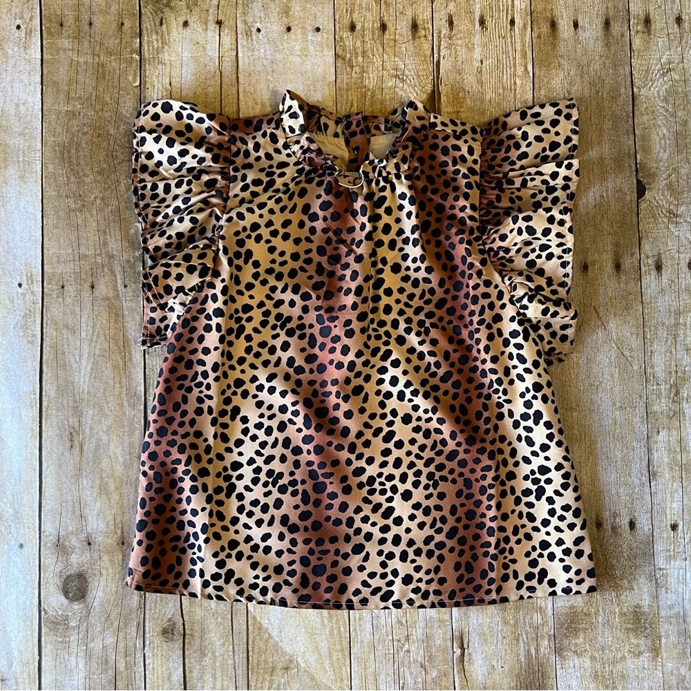 Janie and Jack Cheetah Print Top